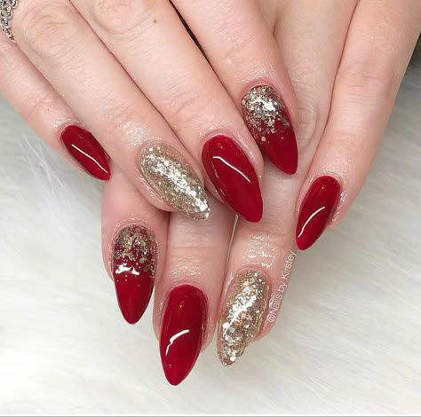 Red Nail Extensions Designs, Red Wedding Nails For Bride Indian, Nail Extensions Designs For Wedding, Red And Gold Nail Art Designs, Bridal Nail Art Red, Red Colour Nail Art, Bridal Nail Art Indian Red, Red Bridal Nails Wedding, Bridal Nail Extension Designs