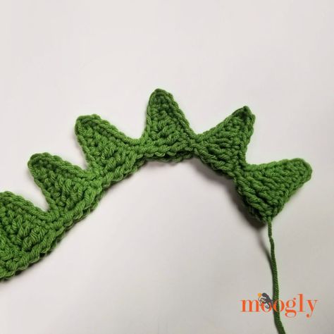 Crochet Dinosaur Tail, Dino Hat Crochet Pattern Free, Crochet Dinosaur Costume, Crochet Dinosaur Spikes Free Pattern, Crochet Spikes For Dinosaur, Crochet Dinosaur Pillow Pattern Free, Crochet Long Neck Dinosaur Free Pattern, Crochet Dragon Hat Free Pattern, Crochet Dinosaur Hat Pattern