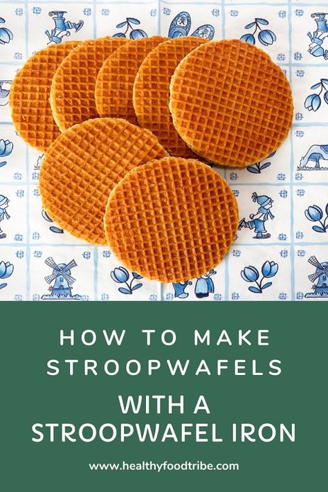 Pick a good stroopwafel iron to make your very own traditional Dutch stroopwafels at home. Make sure you use the right ingredients and process. #stroopwafel #stroopwafels #stroopwafeliron #thinwaffles How To Make Stroopwafel, Dutch Waffles Recipe, Stroopwaffle Recipes, Dutch Stroopwafel Recipe, Stroopwaffles Recipe, Stroop Waffles Recipe, Diy Stroopwafel, Stroopwafels Recipe, Homemade Stroopwafels