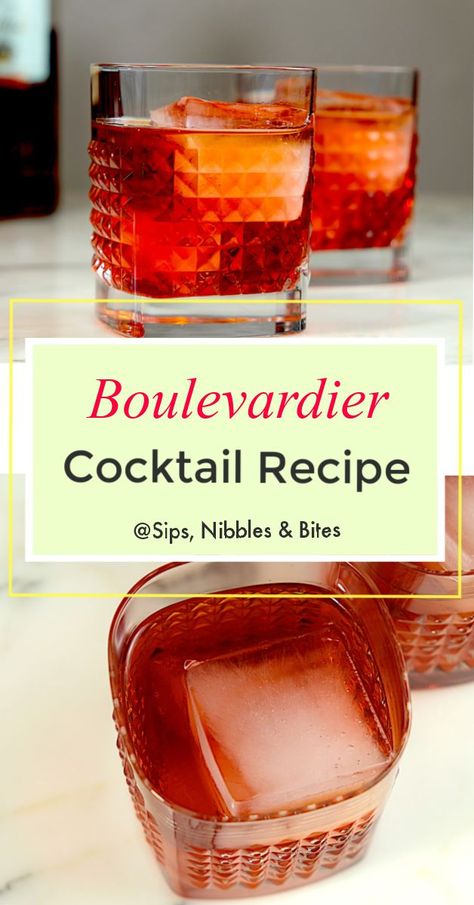 Boulvedier Cocktail, Campari Negroni, Boulevardier Cocktail Recipe, Appetizer Boards, Boulevardier Cocktail, Best Punch Recipe, Bourbon Room, Syrup Recipes, Boulevardier