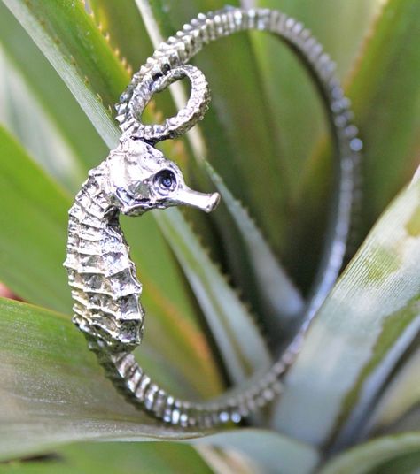 Seahorse bangle by isola bella Seahorse Jewelry, Sea Inspired Jewelry, Seahorse Art, Mermaid Jewelry, Nautical Jewelry, Sea Horse, Newport Ri, Coastal Home, Dog Beds