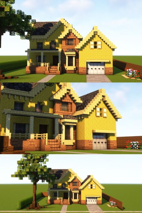 It has been a long time since I have made a suburban house like this.    > Let me know what you think.   > Shaders: Complementary Minecraft House Suburban, Minecraft Apartment Building, Minecraft Suburban House, Mc Houses, Minecraft Halloween, Cottage Minecraft, 90s House, Minecraft Mansion, Minecraft House Plans