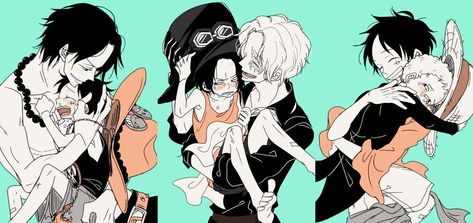 ASL Brothers Portgas D Ace Sabo Monkey D Luffy One Piece One Piece Luffy X Ace X Sabo, Sabo And Luffy And Ace, Asl Brothers Comic, Ace Sabo Luffy Comic, Asl Brothers Fanart, Ace And Luffy Fanart, Asl Brothers One Piece, Asl One Piece Fanart, Luffy X Ace X Sabo