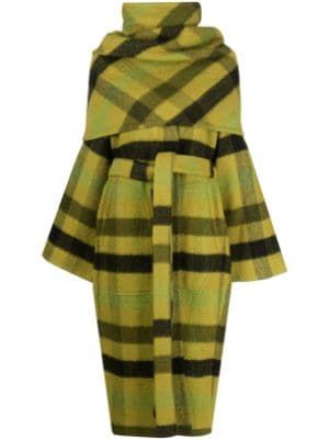 Plaid Wool Coat, Print Coat, Womens Parka, Green Coat, Van Cleef Arpels, Wide Sleeves, Wool Plaid, Outerwear Coats, Lady Dior