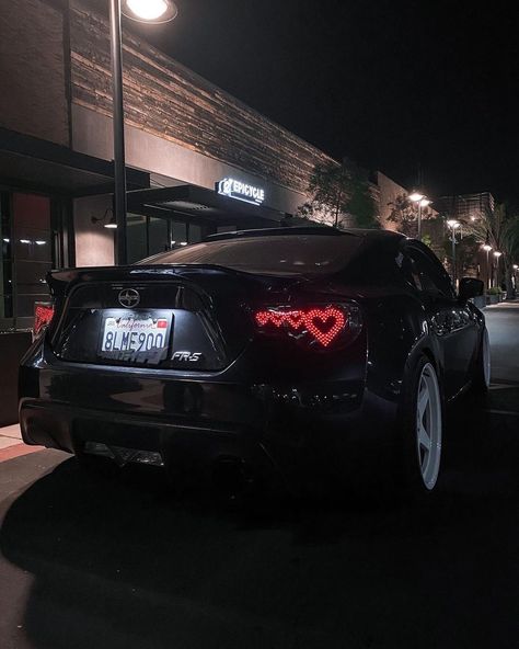 Heart Tail Lights, Car Modification Ideas, Brz Car, Aesthetic Hearts, Car Deco, Toyota Gt86, Triple Heart, Heart Diy, Girly Car