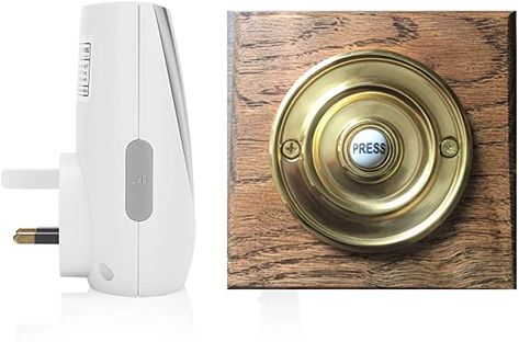 Mechanical Doorbell, 30s House, St Clement, Wireless Doorbell, Brass Bell, Danish Oil, Brass Bells, Free Amazon Products, Diy Tools