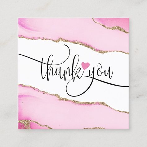 Minnie Mouse Cake Topper, Packaging Ideas Business, Pink Images, Diary Book, Business Card Modern, Business Thank You Cards, Square Business Card, Business Stickers, Customer Appreciation