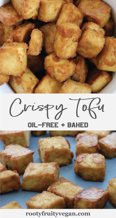 Vegan Tofu Recipes, Low Carb High Fat Diet, Baking Powder Uses, Tofu Recipe, Vegan Tofu, Low Salt, Healthy Meals To Cook, Oil Free Vegan, Baked Tofu