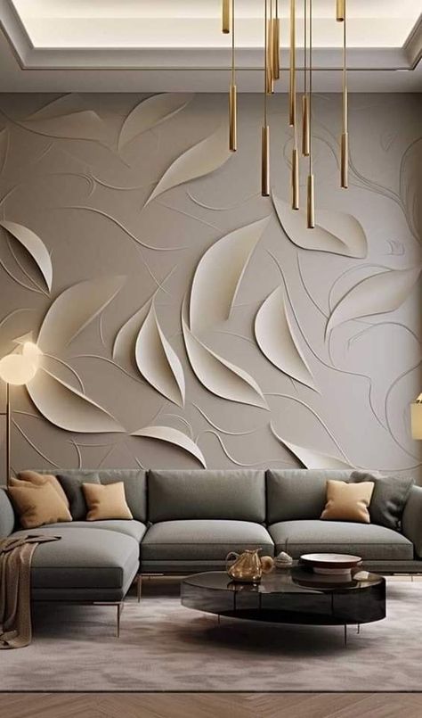 Futuristic Facade, Living Room Wall Designs, House Wall Design, Bathroom Features, Home Hall Design, Wall Panels Bedroom, Wall Panel Design, Hall Interior Design, Hall Interior