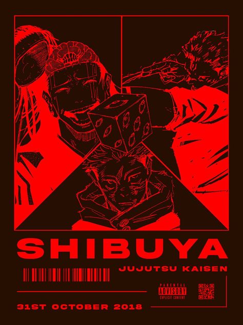 Manga Graphic Design, Jjk Aesthetic, Shibuya Arc, Jjk Manga, T Shirt Logo Design, Shirt Logo Design, Film Poster Design, Photoshop Projects, Comic Style Art