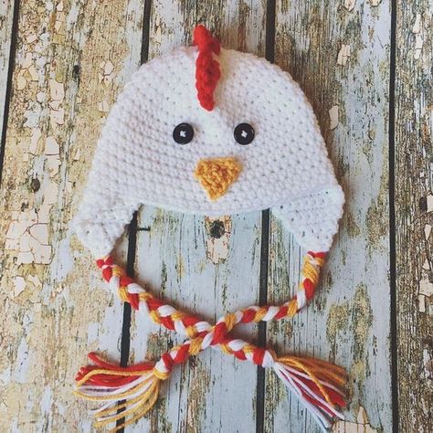 Crochet Chicken Beanie Free Pattern, Crocheted Chicken Hat Free Pattern, Crocheted Chicken Hat, Crochet Chicken Hat Pattern Free For Chickens, Chicken Crochet Hat, Crochet Chicken Hat Pattern Free, Crochet Chicken Hat Pattern, Chicken Hat Crochet Pattern, Crochet Chicken Hat