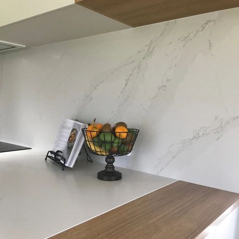 Beautiful kitchen, highlighting the Silestone, Calacatta Gold, and Laminex Sublime Teak both on cabinetry and benchtop servery. The Inox look top-of the door handles adds a sleek finish. Once again made and installed by our talented team at GOT IT MADE Designed by @rhian.james.61 Silestone Calacatta Gold, Calacatta Gold, Beautiful Kitchen, Beautiful Kitchens, Make Design, Got It, The Door, Teak, Door Handles