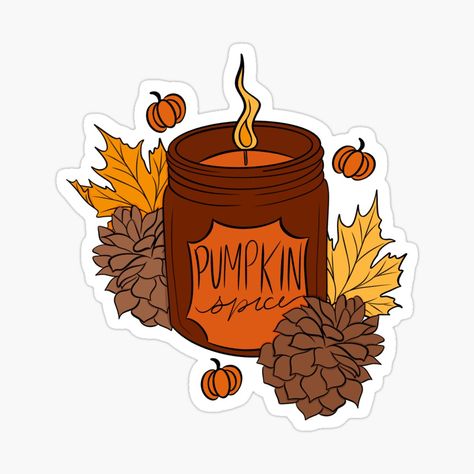 Get my art printed on awesome products. Support me at Redbubble #RBandME: https://www.redbubble.com/i/sticker/Pumpkin-Spice-Fall-Candle-by-Milibella/164845260.EJUG5?asc=u Pumpkin Spice Candle, Candle Stickers, Fall Candle, Redbubble Products, Fall Candles, Pumpkin Spice, Planner Stickers, Pumpkins, Hand Drawn