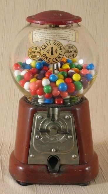 Old Gumball Machine, Vintage Gumball Machine, Gum Machine, Vintage Toys 1960s, Bubble Gum Machine, Gumball Machines, Candy Dispenser, Vending Machines, Vintage Candy