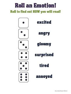 Roll-an-Emotion Fluency Activity. I like this as an idea for writing and practicing "tone." Obviously, I'd have to come up with some better attitudes, but the idea of rolling the dice is really fun. V Drama, Gcse Drama, Writing Story, Theatre Games, Drama Activities, Teaching Theatre, Drama Education, Teaching Drama, Fluency Activities