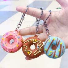 purse charms - Buy purse charms with free shipping on AliExpress Donut Keychain, Gift Ornaments, Decorated Gift Bags, Clay Keychain, Cute Donuts, Bag Decoration, Key Bag, Cute Keychain, Hanging Pendant