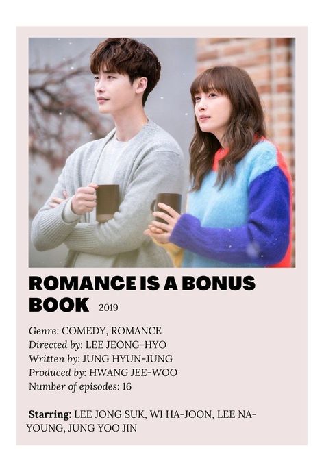 Romance Is A Bonus Book, Kdrama Recommendation, Drama Poster, Scrapbook Disney, Korean Drama Series, Watch Drama, Drama Tv Shows, Drama Ideas, Romance Comedy