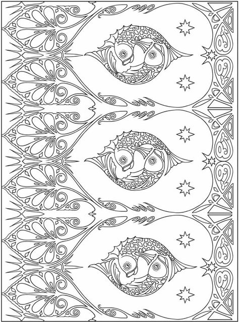 More art nouveau designs Art Nouveau Illustration, Art Nouveau Pattern, Designs Coloring Books, Adult Colouring Pages, Border Embroidery Designs, Art Nouveau Design, Nature Design, Koi Fish, Colouring Pages