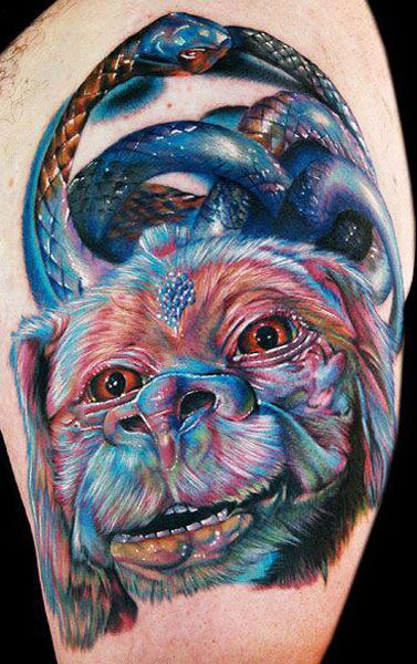 Realism Movies Tattoo by Cecil Porter | Tattoo No. 4774 Never Ending Story Tattoo, The Never Ending Story, Story Tattoo, Movie Tattoo, Never Ending Story, Neverending Story, Best Tattoos For Women, The Neverending Story, Ending Story