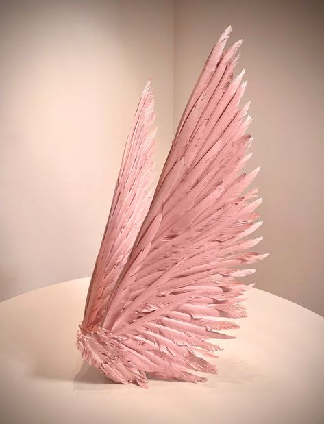 "NEXT DAY SHIPPING LIMITED EDITION - Candy Pink Feather Wings. Perfect for a unique angel, royalty, goddess or luxurious look. Unique size. Folded Wings Dimensions: 27.5\" x 11\" (70cm x 28cm) Visit BIHBI store to get a full set of ANGEL WINGS + HALO CROWN version!" Pink Wings Aesthetic, Pink Angel Wings, Pink Wings, Pink Angel, Pink Angel Aesthetic, Angel Wings Halo, Elf Wings, Owl Wings, Angel Feathers