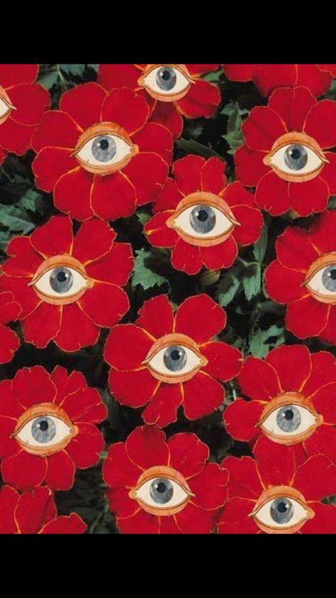 Wow Art, Art And Illustration, Eye Art, An Eye, Drawing Techniques, Wall Collage, Red Flowers, Art Inspo, Line Art