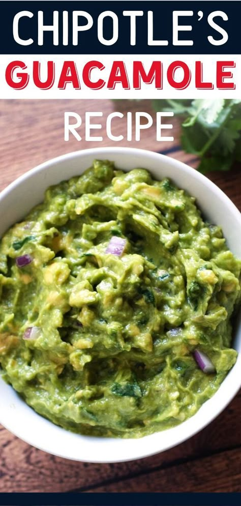 Guacamole Recipe Easy Homemade, Game Day Finger Foods, Chipotle Guacamole Recipe, Chipotle Guacamole, Chipotle Recipes, Best Guacamole, Guacamole Recipe Easy, Guacamole Dip, Best Guacamole Recipe