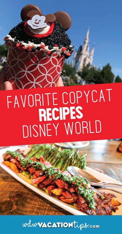 Disney World Recipes, Disney Dessert Recipes, Disney Inspired Recipes, Disney Themed Food, Recipes Disney, Dole Whip Recipe, Going To Disney World, Disney Dishes, Disney Inspired Food