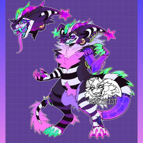 Cool Fursona Species, Alien Fursona, Fursona Species, Fursona Ideas, Adopt Idea, Mythical Creatures Fantasy, Pony Drawing, Fantasy Dragon, Cute Art Styles