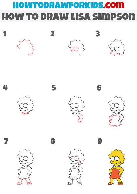 How To Draw The Simpsons Step By Step, How To Draw Marge Simpson Step By Step, How To Draw Lisa Simpson Step By Step, How To Draw Lisa Simpson, Step By Step Drawing Simpsons, How To Draw Bart Simpson, Step By Step Drawing Characters, How To Draw Simpsons, Lisa Simpson Drawing Easy