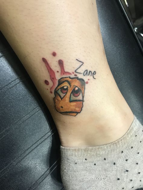 Tater tot tattoo for autistic brother whose nick name is tater tot Tater Tot Tattoo, Sibling Tattoos, Tater Tots, Art Fantasy, Tater Tot, Tattoo Art, Paw Print Tattoo, I Tattoo, Cool Tattoos