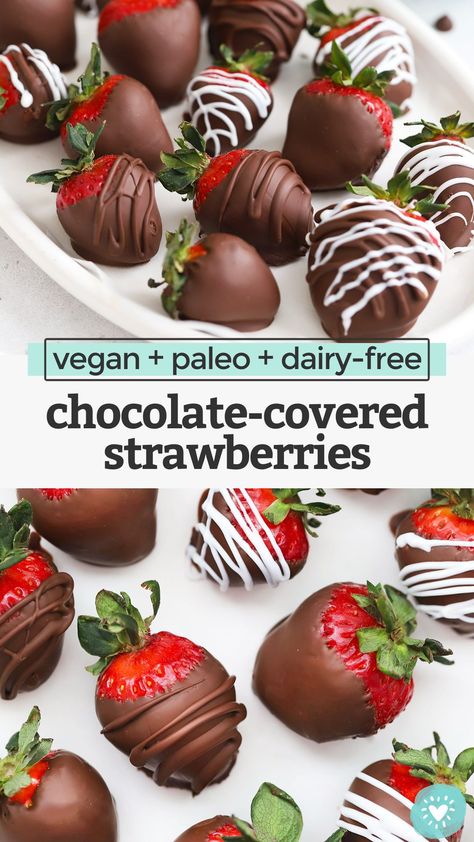 Make Chocolate Covered Strawberries, Valentines Day Dessert, Gluten Free Valentines, Chocolate Covered Strawberry Recipe, Valentine Desserts, Chocolate Dipped Strawberries, Paleo Chocolate, Aip Recipes, Dairy Free Dessert