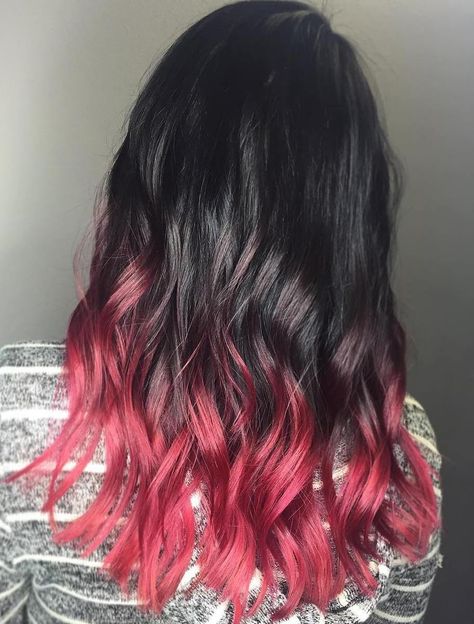 Pastel+Pink+Dip+Dye+For+Black+Hair                                                                                                                                                                                 More Natural Dark Hair, Black Hair Ombre, Pink Dip Dye, Blonde Dye, Pink Ombre Hair, Dyed Hair Pastel, Hair Dye Ideas, Dip Dye Hair, Black Hair Dye