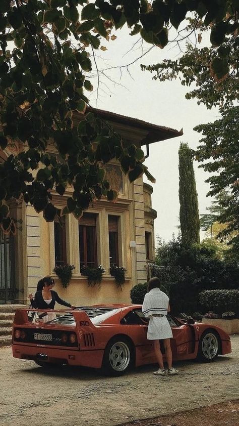 Couple Car Poses, Car Poses, White Ferrari, Funny Couple, Making Decisions, Italy Aesthetic, Ferrari F40, Driving School, Classy Cars