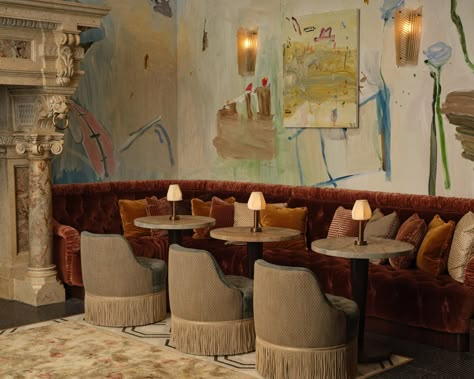 The Ned NoMad Stonehill Taylor 03 Banquette Restaurant, Nomad New York, The Ned, Nomad Hotel, Soho House, Hospitality Design, Hotel Design, Room Layout, Commercial Design