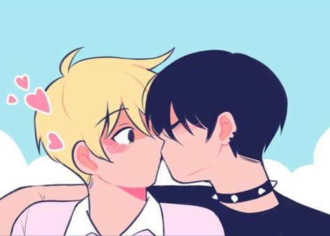 Goth X Prep, Webtoons Boyfriends, Boyfriends Comic, Boyfriend Webtoon, Nerd Boyfriend, Want A Boyfriend, Boyfriends Webtoon, Emo Boyfriend, Kids Hero