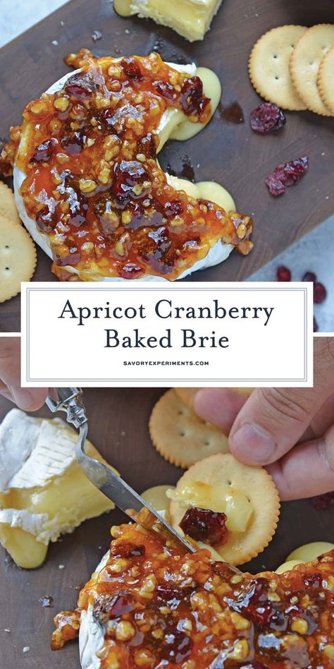 Cranberry Baked Brie, Brie Recipes Appetizers, Baked Brie Appetizer, Baked Brie Recipes, Cranberry Baking, Brie Appetizer, Brie Recipes, Fall Appetizers, Cranberry Recipes