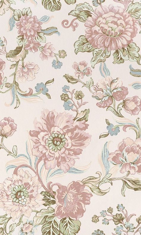 Bold Floral Wallpaper, Pink Floral Wallpaper, Statement Wallpaper, Vintage Floral Wallpapers, Floral Wallpapers, Book Template, Cover Book, Wallpaper Bedroom, Cute Wallpaper Backgrounds