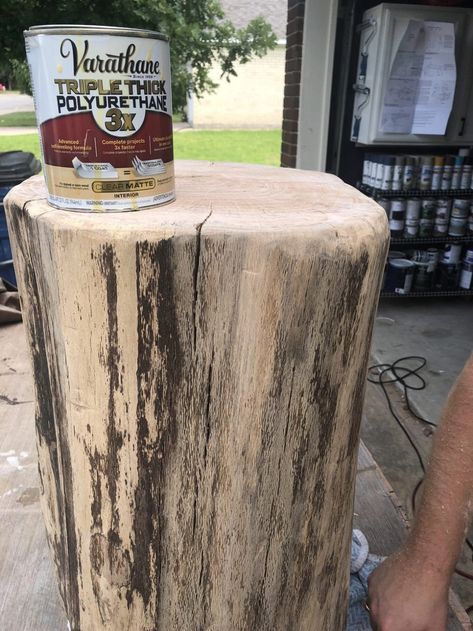 Wood Stump Side Table, Stump Side Table, Tree Stump Side Table, Tree Stump Table, Stump Table, Wood Stumps, Dremel Carving, Tree Furniture, Diy End Tables