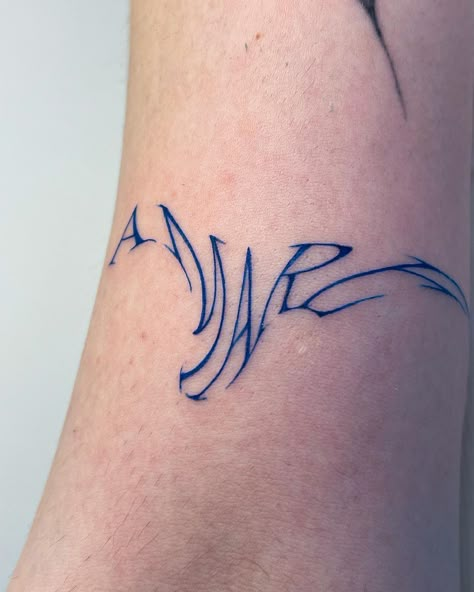 Liquid Letters, Feminist Tattoo, Hidden Tattoos, Feminine Tattoo Sleeves, Sigil Tattoo, Text Tattoo, Friendship Tattoos, Tattoo Font, Feminine Tattoos