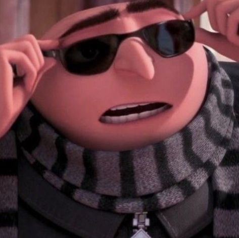 Gru Minions Despicable Me, Funny Looking Cartoon Characters, Funny Here Me Out Characters, Here Me Out Characters Funny, Gru Aesthetic, Minions Aesthetic, Gru Minions, Gru And Minions, Gru Meme