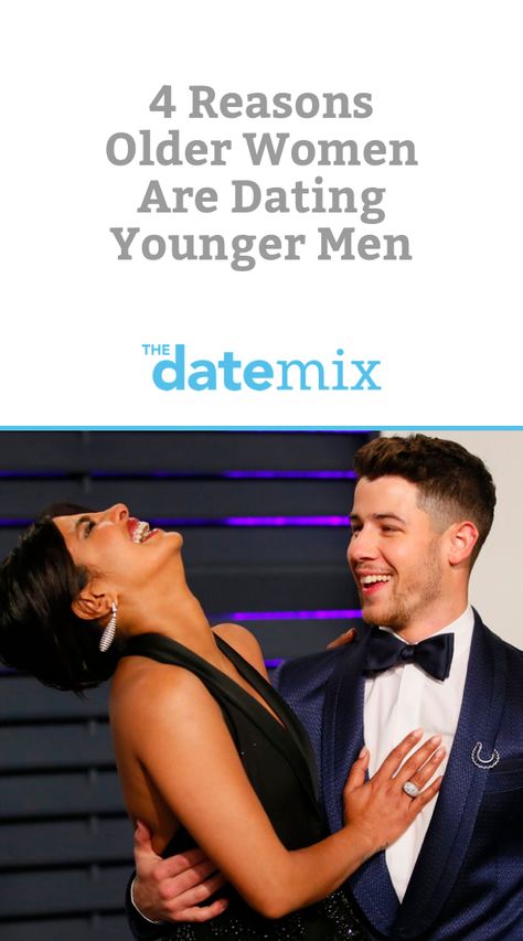 If you’re thinking about it yourself or are just wondering what this trend is all about, here are four reasons why more older women are dating younger men. Dating Younger Men Humor, Older Woman Younger Man, Dating A Younger Man, Men Tips, Dating Advice For Men, Best Marriage Advice, Dating Pictures, Dating Profile, Flirting Moves