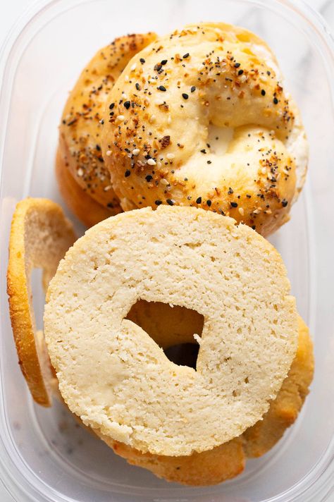 Almond Flour Greek Yogurt Bagels - iFoodReal.com Almond Flour And Greek Yogurt Dough, Keto Bread With Greek Yogurt, Yogurt Keto Recipes, Greek Yogurt And Almond Flour Bagels, Almond Flour Bagels, Almond Flour Bagels Greek Yogurt, Almond Flour Bagels Greek Yogurt Air Fryer, Keto Bagels Almond Flour Greek Yogurt, Recipes Greek Yogurt