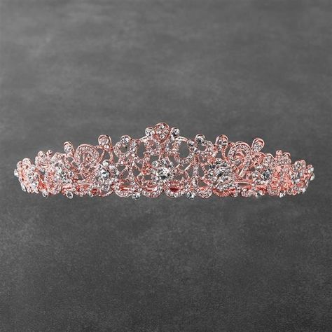 A new life where Athanasia has her mother...alive and living like Jea… #fanfiction # Fan-Fiction # amreading # books # wattpad Crystal Wedding Tiaras, Rose Gold Tiara, Crystal Bridal Tiaras, Gold Tiara, Beautiful Hair Accessories, Headpiece Jewelry, Rose Gold Crystal, Prom Jewelry, Wedding Tiara