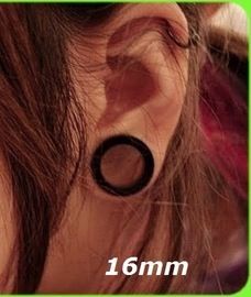 16mm Stretched Ears Size Chart, 16mm Stretched Ears, 12mm Stretched Ears, Piercing Vision Board, Piercing Diagram, Ear Piercing Diagram, Stretching Ears, 16 Gauge Earrings, Liberty Spikes