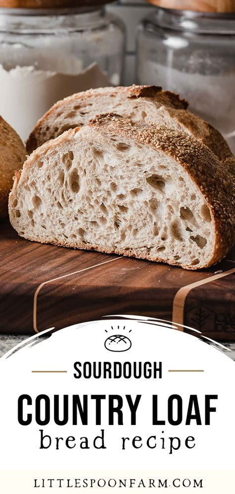 Sourdough Rustic Bread, Brown Rice Flour Sourdough Bread, King Aurther Sourdough Bread, King Arthur Sourdough Bread Recipe, King Arthur Sourdough Bread, Sourdough Bread Whole Wheat, Sourdough Oat Bread, Country Loaf Bread Recipe, Rustic Sourdough Bread Recipe