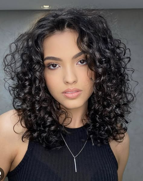 Medium Curly Haircuts With Layers, Curly Hairstyles 2023, Hairstyles Latina, Kręcony Bob, Hair Vacation, Curly Updos, Curly Cut, Latina Hair, Shoulder Length Curly Hair