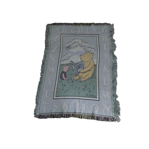 Vintage Disney Classic Winnie The Pooh Piglet Woven Tapestry Throw Crib Blanket Winnie The Pooh Piglet, Pooh Piglet, Classic Winnie The Pooh, Vintage Winnie The Pooh, Woven Tapestry, Small Paint, Crib Blanket, Tapestry Throw, Woven Blanket