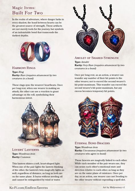 Dnd Powerful Magic Items, Dnd Magic Trinkets, Magic Items For Wizards, Dungeons And Dragons Spells, Dnd Bracelet Item, Dnd Cool Items, Dnd Rare Magic Items, Fantasy Items Products, Dnd 5e Uncommon Magic Items