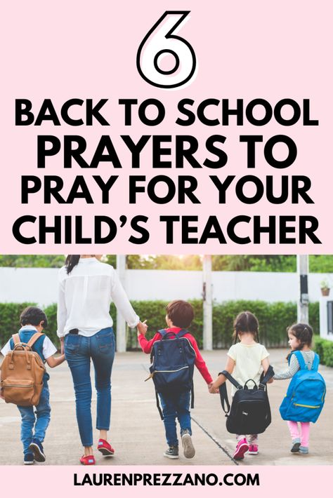 discover 6 powerful prayers to pray for your child's teacher | back to school prayers | back to school prayers for teachers | prayer for today Scripture For Teachers, Prayers For Teachers, Teachers Prayer, Prayer For Students, Back To School Prayer, Teacher Prayer, Praying For Your Children, Prayer For My Children, School Prayer