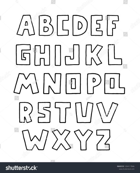 Alphabet doodle design, square shape. Upper case English letters. Bold font clip art, typography style. Hand drawn vector illustration. EPS 10 #Ad , #spon, #case#Upper#English#Bold Letters Fonts, Sharpie Colors, Doodle Art Letters, Art Letters, Doodle Design, Doodle Art Journals, Fonts Typography, English Letters, Hand Drawn Vector Illustrations